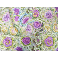 Ткань Декоративная капуста фиолетовая 110см 100% хлопок 1м