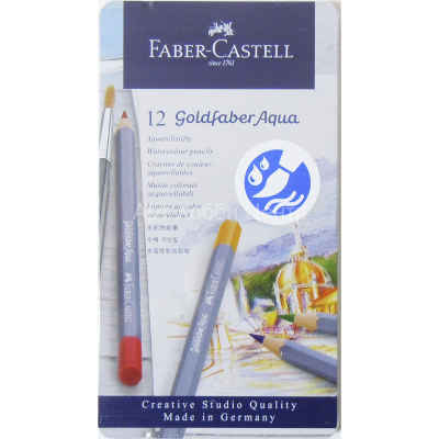 Набор карандашей акварельных Goldfaber Aqua 12 цветов Faber-Castell