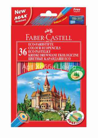 Набор карандашей цветных Замок 36 цветов+точилка Faber-Castell