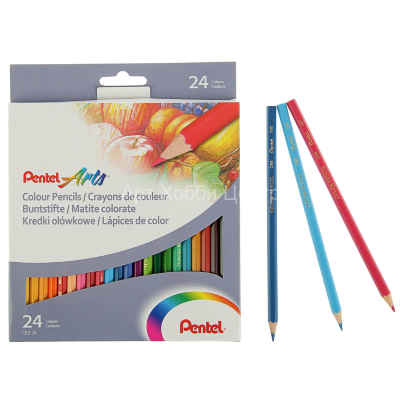 Набор карандашей цветных 24 цвета Pentel