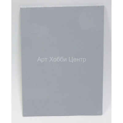 Холст на картоне грунтованный 40х50см 100% хлопок 220г/м2 светло-серый МК