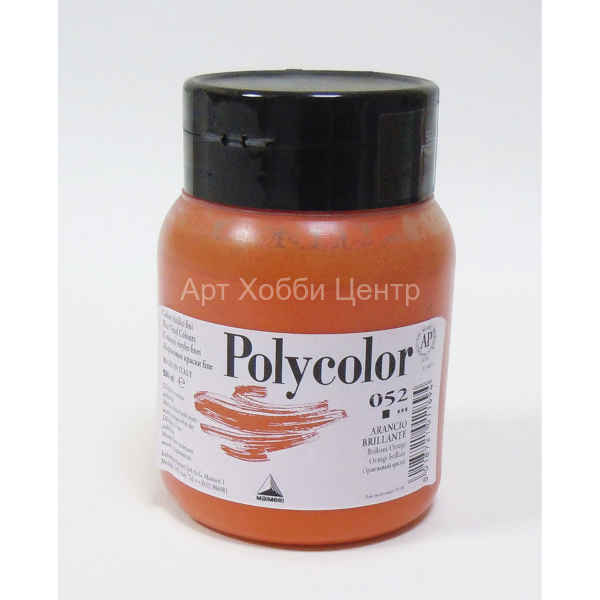 Краска акрил Поликолор №052 оранжевый яркий 500мл