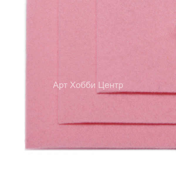 Фетр листовой жесткий 1мм 20х30см цвет №613 светло-розовый