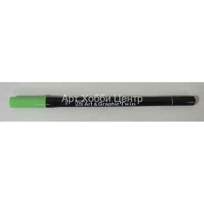 Маркер акварельный  ZIG Art & Graphic Twin 0,8 мм № 550 изумрудно-зеленый