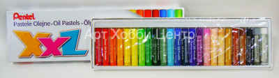 Набор пастели масляной XXL 24 цветов в картоне Pentel