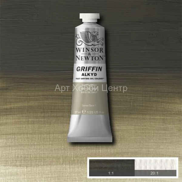 Алкидная краска Winsor&Newton Griffin №217 Серый Дэвис 37мл
