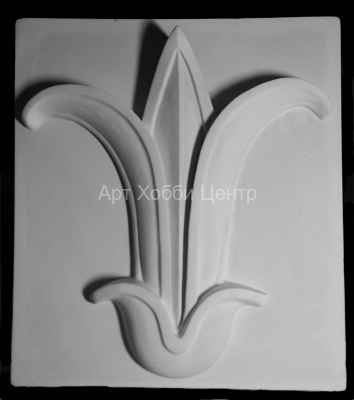 Орнамент Цветок лотоса, гипс 60-602
