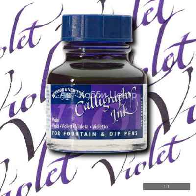 Тушь жидкая для каллиграфии фиолетовая 30мл Winsor&Newton