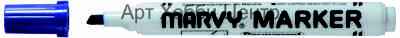 Маркер перманентный MARVY скошенный наконечник 1-4,5мм №482/C3 синий
