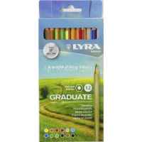 Набор карандашей цветных гексагональных Graduate 12 цветов в картоне LYRA