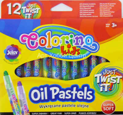 Набор пастели масляной с выдвижным стержнем 12 цветов Colorino kids