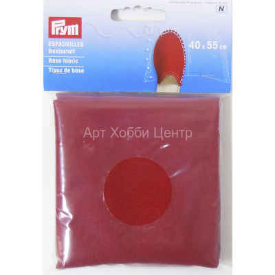 Эспадрильи-материал для верха красный 40х5см 100% хлопок Prum