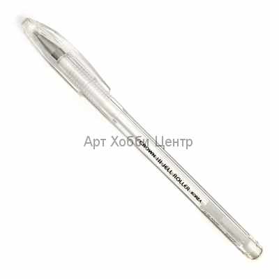 Ручка гелевая белая пастель 0.7мм CROWN