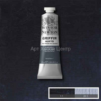 Алкидная краска Winsor&Newton Griffin №465 Серый Пэйнес 37мл