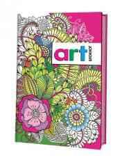 Блокнот-раскраска Цветы малиновая ARTbook