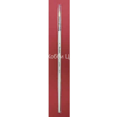 Кисть №6 Roubloff синтетика белая круглая длинная ручка 1B12