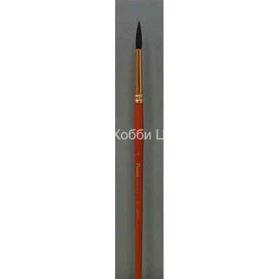 Кисть №4 Pinax Creative белка круглая короткая ручка 331