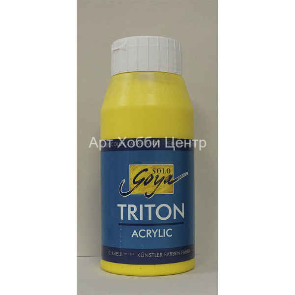 Краска акрил Solo Goya Triton №001 желтый светлый основной 750мл