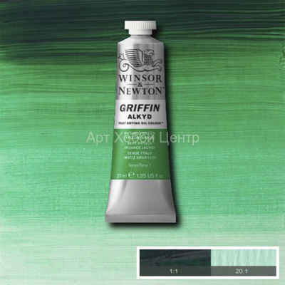 Краска алкидная Winsor&Newton Griffin №521 желто-зеленый фтало 37мл