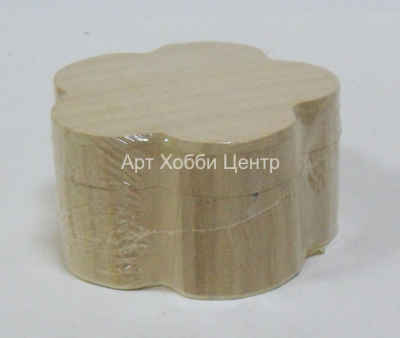 Заготовка деревянная шкатулка Ромашка 12х12х6см