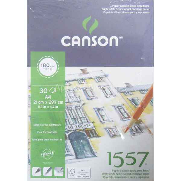 Альбом для графики 21х29,7см 180г/м2 30л мелкое зерно склейка Canson