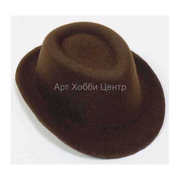 Шляпа для кукол 10см цвет коричневый Magic4Toys