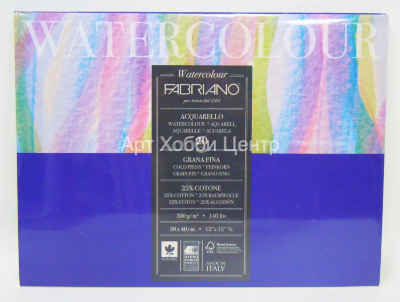 Альбом для акварели 30х40см 300г/м2 20л склейка Acquarello FABRIANO