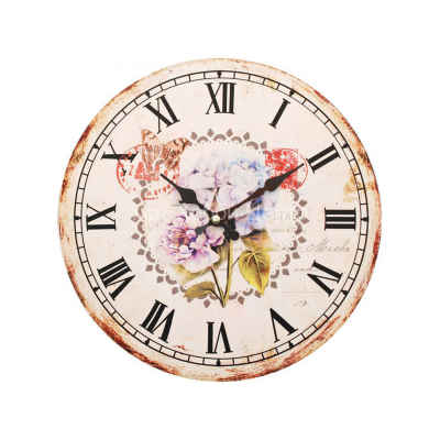 Часы настенные Садовые цветы d-34см