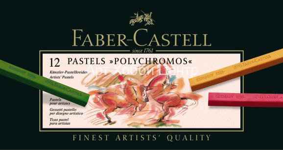 Набор пастели сухой Polichromos 12 цветов Faber-Castell