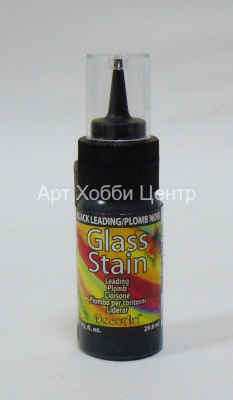 Контур по стеклу Glass Stain черный просвечивающий 30мл DekoArt