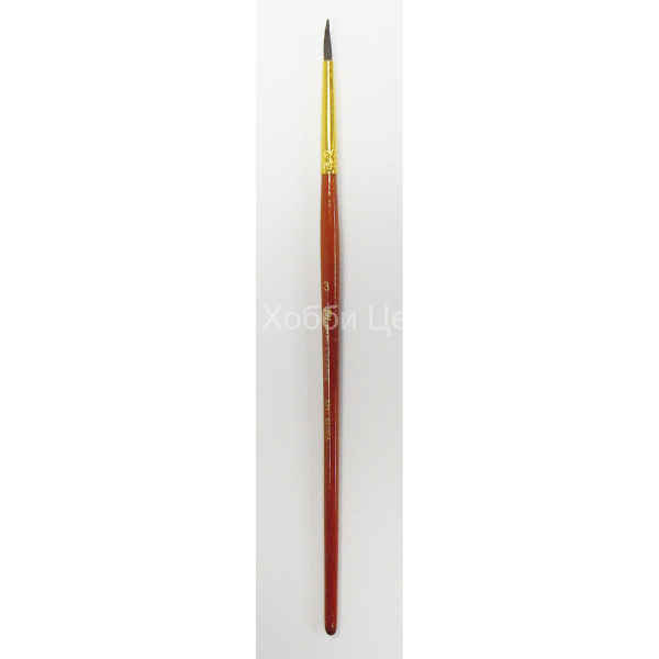 Кисть №3 Pinax Creative белка круглая короткая ручка 331
