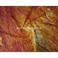 Ткань Мрамор 110см 100% хлопок терракотовый на оранжевом
