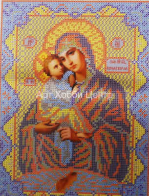 Основа для вышивания бисером Почаевска Пресвятая Богородица 19х24см Nova Slo