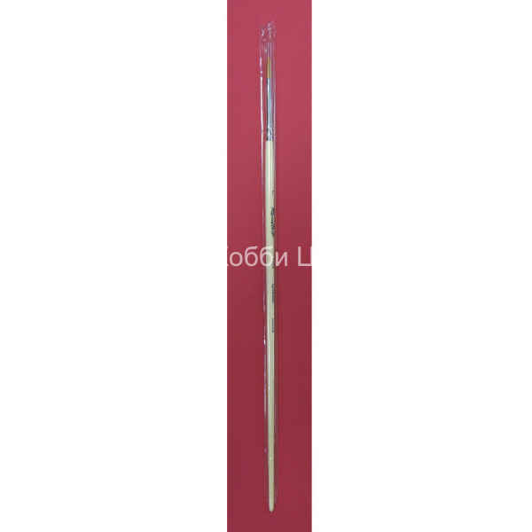 Кисть №7 Roubloff синтетика плоскоовальная длинная ручка 1232