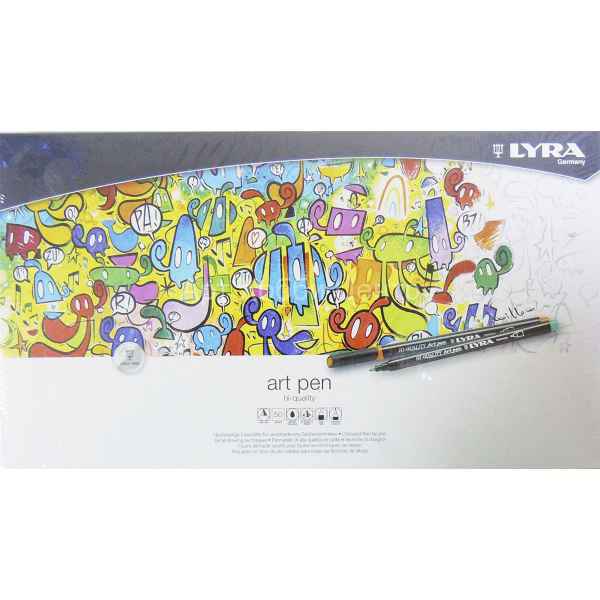 Набор фломастеров Hi-Quality Art Pen 50 цветов в металле LYRA
