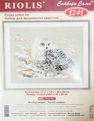 Набор для вышивания Белая сова 45х35см RIOLIS
