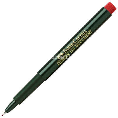Ручка капиллярная FINEPEN красная Faber Castell