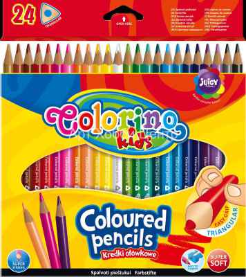 Набор карандашей цветных 24 цвета Colorino Kids