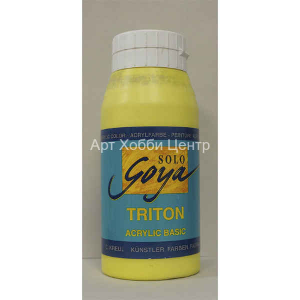 Краска акрил Solo Goya Triton №026 лимонный 750мл