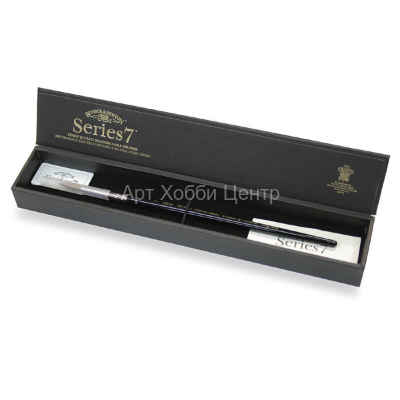 Кисть №5 Series 7 колонок круглая короткая ручка в пенале Winsor&Newton
