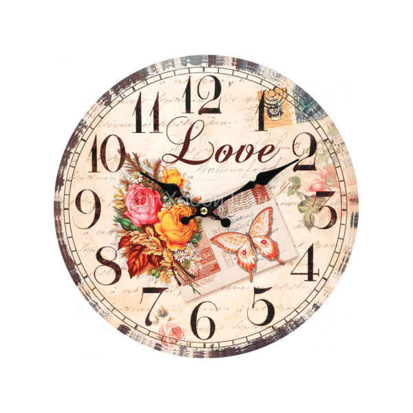 Часы настенные Любовь d-34см