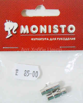 Застежка магнитная платина 15х5мм 2шт Monisto
