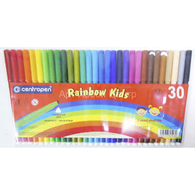 Набор фломастеров Rainbow Kids 30 цветов Centropen