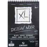 Альбом для графики 21х29,7см 150г/м2 40л черная бумага на спирали Canson