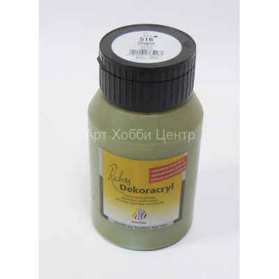 Краска акрил Деко №516 оливковый зеленый 750мл