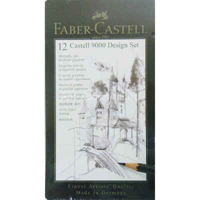 Набор карандашей чернографитных CASTELL 9000 Design Set 2B-6H Faber-Castell