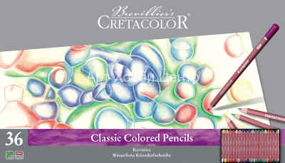 Набор карандашей цветных Karmina 36шт в металлическом пенале Cretacolor