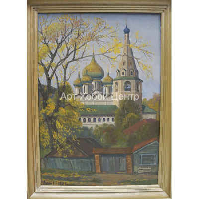 Картина пейзаж Суздаль 35х50 см масло холст