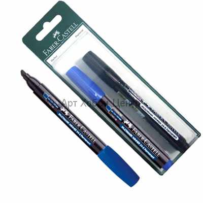 Набор маркеров MULTIMARK 54-E синий/черный 2шт Faber-Castell