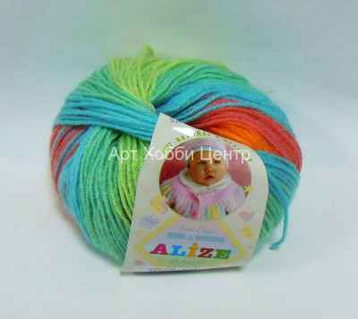Пряжа Alize Baby wool batik 40% шерсть 40% акрил 20% бамбук 50г 175м 3611